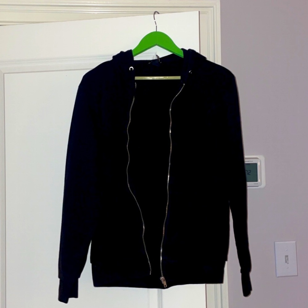 Black Zip Up Hoodie